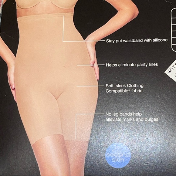 Bali Invisibles Firm Control High Waist Thigh Shaper EUC - Picture 5 of 6